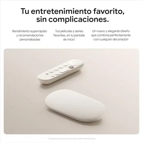 Google TV Streamer 4K - Streaming rápido de Entretenimiento en 4K con HDR - Porcelana
