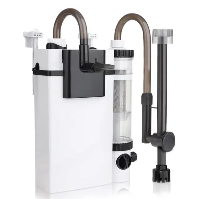Hygger Hang On Back Filter, Silencioso Filtro Externo para Tanque de Peces, 500L/H 6W Filtro de Acuario con Colector de Desechos de Peces, Ajustable Fish Tank Filter for 19-75L Tanks