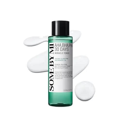 SOME BY MI AHA BHA PHA 30 Days Miracle Toner – 150 ml – Tónico exfoliante facial coreano con ácido salicílico – Cuidado diario de poros y control de grasa con 2% de niacinamida