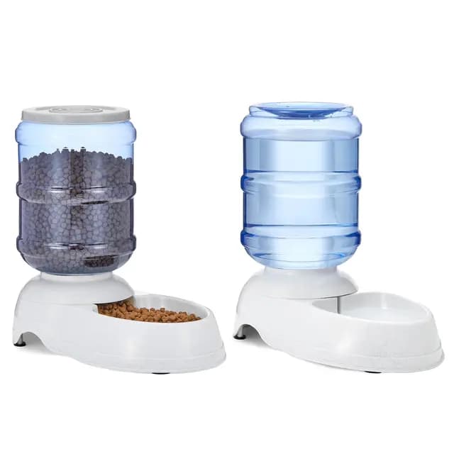 Amazon Basics Dispensador de agua, Perros y gatos, 3.8 litros (1 galones), Pequeño, Transparente