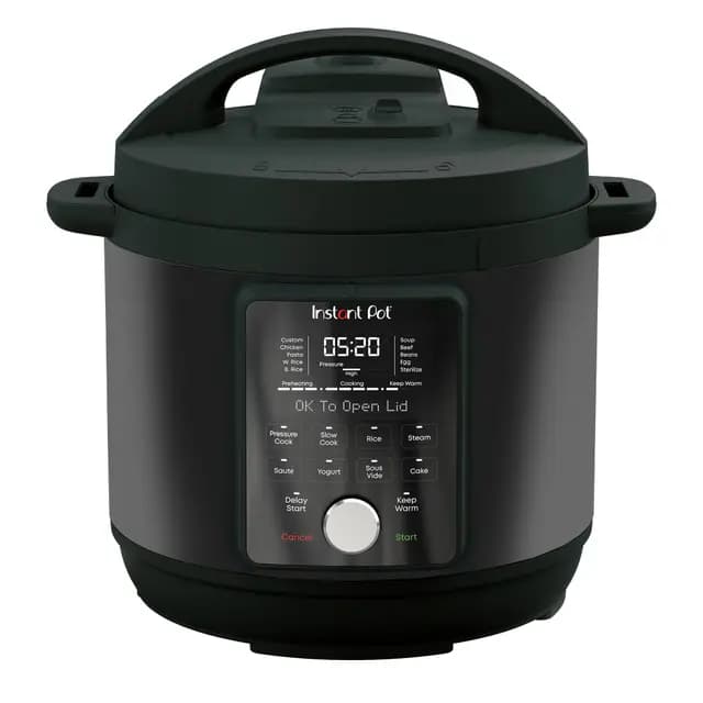 Instant Pot Duo Plus con WhisperQuiet: Olla Multicocción 5,7 L: Negra, Olla a presión, Olla de cocción Lenta, Arrocera, Sartén para saltear, Yogurtera, Calientacomidas, Vaporera, Máquina de vacío