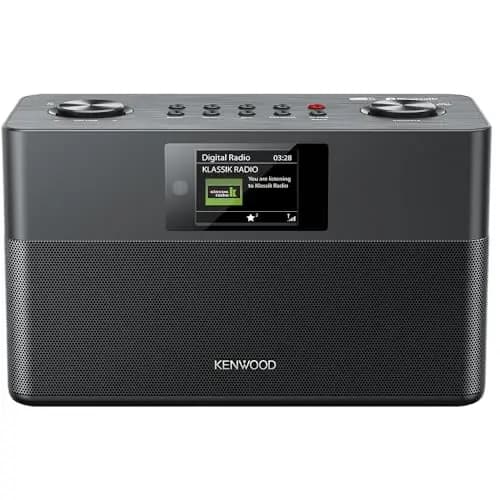 Radio Dab+ Digital con Bluetooth, Radio FM Estéreo Compacta con Alarma, Mando y Pantalla Color IPS, Color Negra