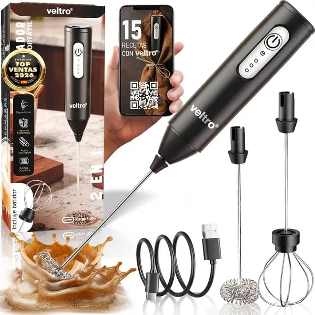 VELTRO Wireless Pro Milk Espumador de Leche