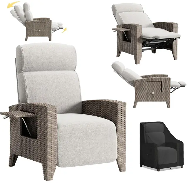 yoizo sillón relax reclinable ratán