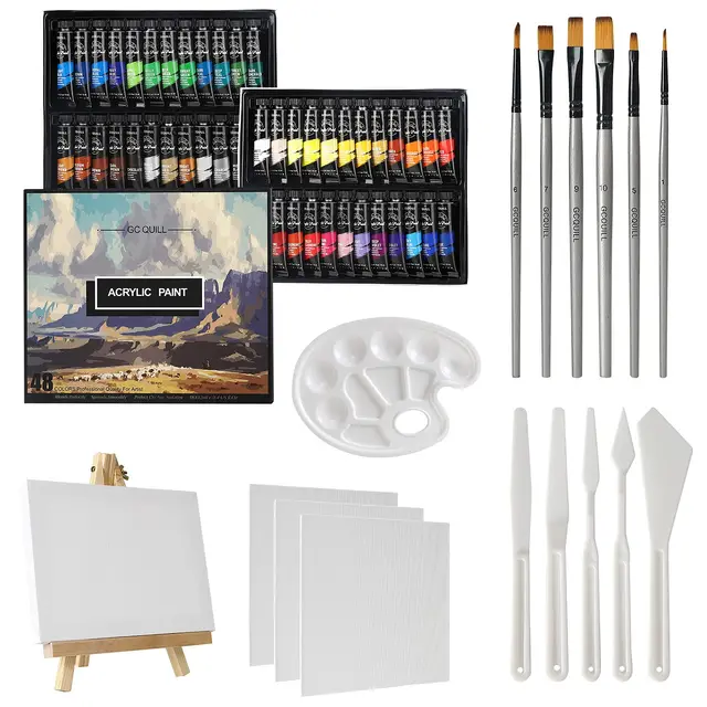 gc quill gc-apk48 set acrílica 48