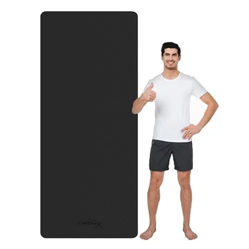 CAMBIVO Esterilla Yoga 213cm x 81cm x 6mm Antideslizante, Esterilla Fitness Grande, Esterilla Pilates Yoga Mat para Gimnasio, Deporte, Ejercicio, Gym en Casa