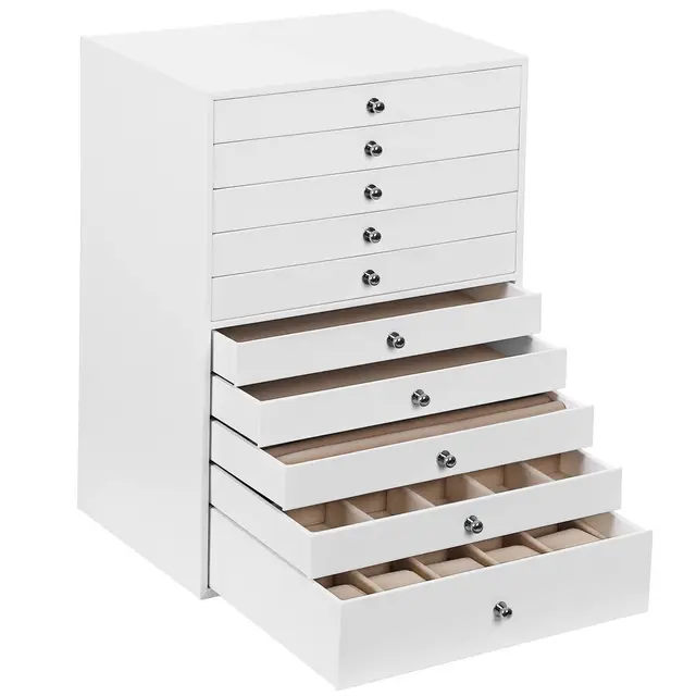 songmics jbc10w joyero organizador