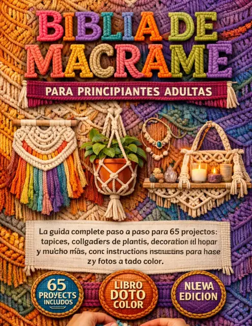 biblia de macramé para principiantes -