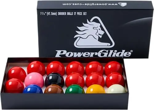 powerglide set 17 bolas billar 44mm