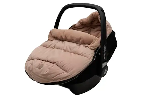 Jollein Saco de dormir para silla de bebé para asiento de coche grupo 0+ y cochecito, para cinturón de 3 y 5 puntos