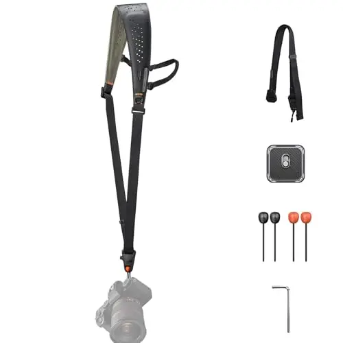 PGYTECH Camera Strap Pro, Correa Hombro Resistente de Liberación Rápida Con Correa Axilar Desmontable, Arnés Profesional