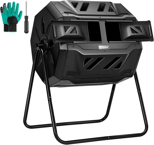 vivosun carrete compostaje doble