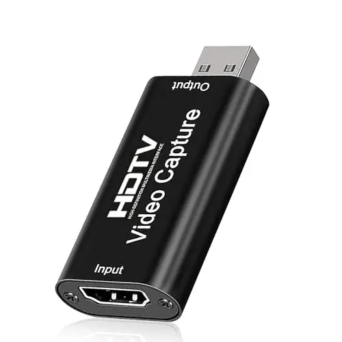Capturadora Video Hdmi, USB a hdmi Vídeo Game Capture 1080P Transmisión, capturadora Video para Juegos, Transmisión, Enseñanza, Videoconferencia