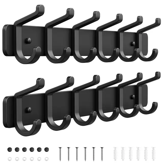 pickpiff pack 2 percheros pared metal 6