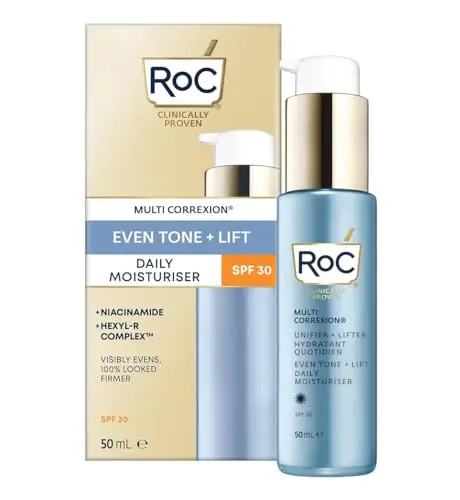 RoC Multi Correxion Even Tone + Lift Daily Moisturizer SPF 30 | Crema Facial Hidratante Antimanchas con Niacinamida | 50 ml