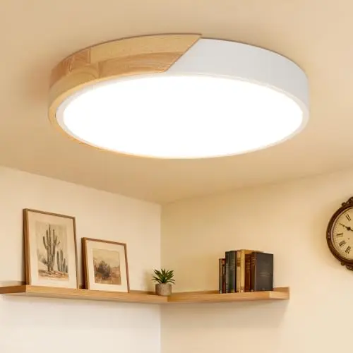 kimjo lámpara led techo 24w redonda 30cm
