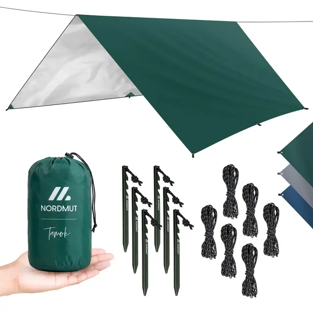 nordmut tarp impermeable 3x3m verde