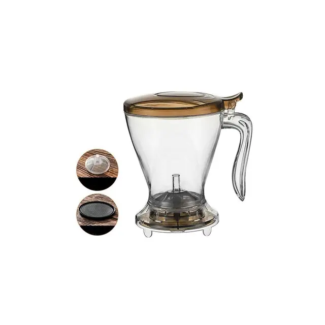 Tetera con Infusor 600 ml – Tetera para Infusiones y Té a Granel, Infusor de Té con Flujo hacia Abajo – Ideal Infusión Fría o Caliente, Sin Residuos – Idea de Regalo Original