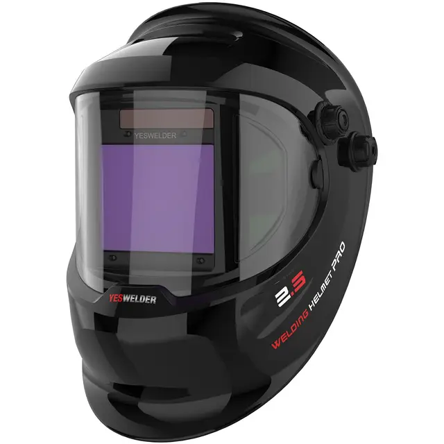 YESWELDER Careta Soldar Automatica Vista Grande Color Verdadero Accionado por Energía Solar, Mascara soldar Automático con Vista Lateral, 4 Sensores Sombra 4/5-9/9-13 para TIG MIG ARC Cut