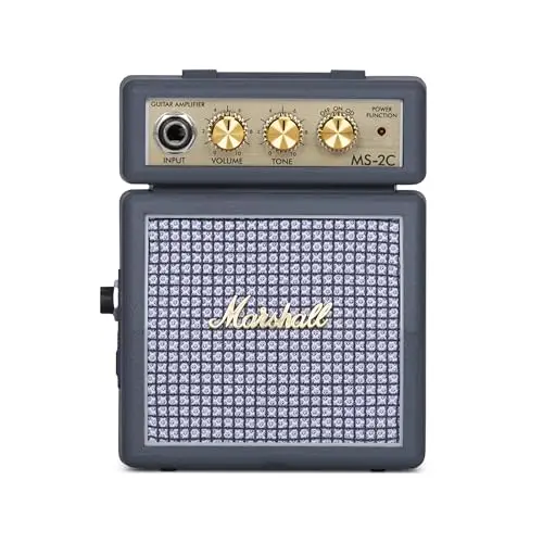 Marshall MS-2C Micro Mini amplificador combo de guitarra, de práctica adecuado para guitarra eléctrica, Clásico