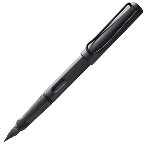 Lamy safari umbra - Pluma estilográfica con empuñadura ergonómica y plumín de acero pulido en tamaño F - ideal para cualquier escritura y caligrafía - incluye cartucho T 10 azul - Diestro