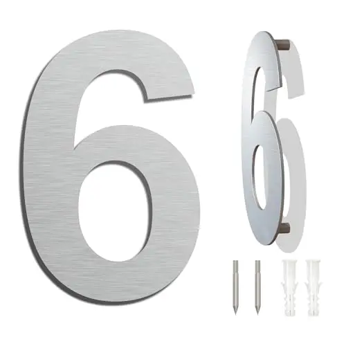 ywonoby 4w-06 número casa led 102mm