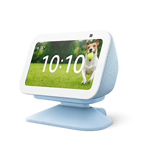 Soporte regulable para Echo Show 5 (3.ª generación) con puerto de carga USB-C | Gris azulado