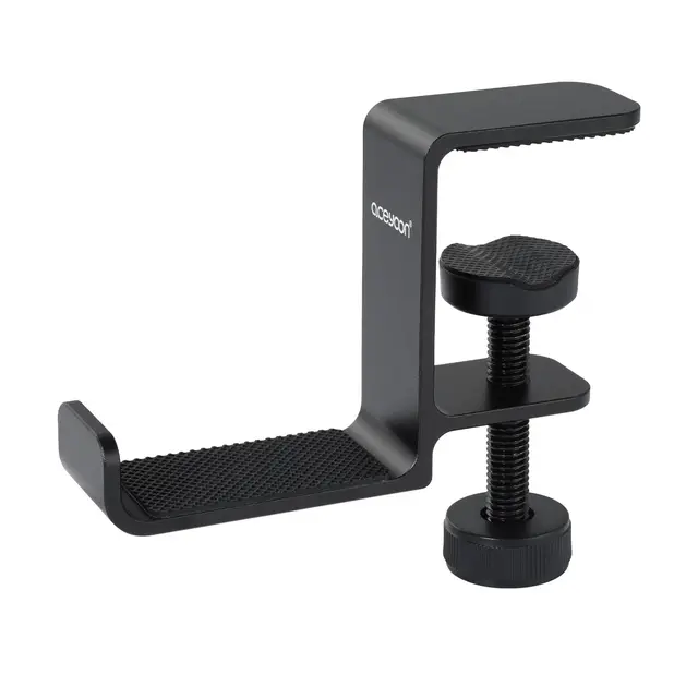 aceyoon Soporte Cascos Gaming Escritorio, Soporte de Gancho Giratorio para Juegos con Gancho de Silicona Soporte Cascos Universal Headphone Stand per Cuffie da Gioco, Borse e Ombrelli