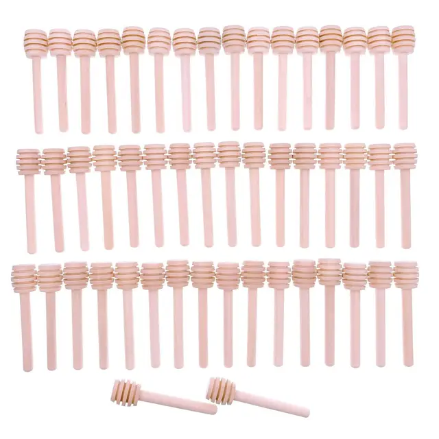 jzk 50 palitos madera miel 8cm