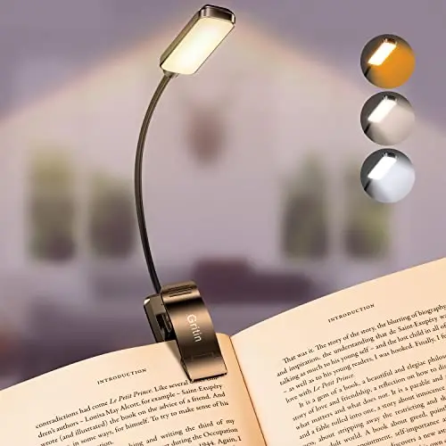 gritin led recargable 9 led pinza