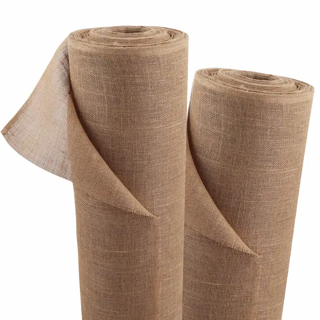 Aquagart Tela de yute de 215 g/m², esterilla de yute para jardín, tela de yute para decoración, arpillera, cinta de yute para plantas, protección de invierno, tejido natural, protección de raíces,