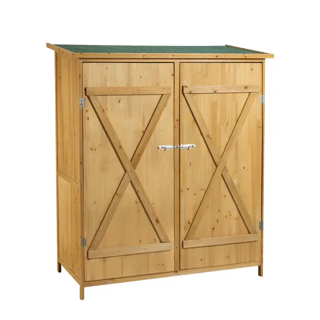Cobertizo XXL Caseta Jardín Gabinete Herramientas Almacenaje Madera Armario Exterior