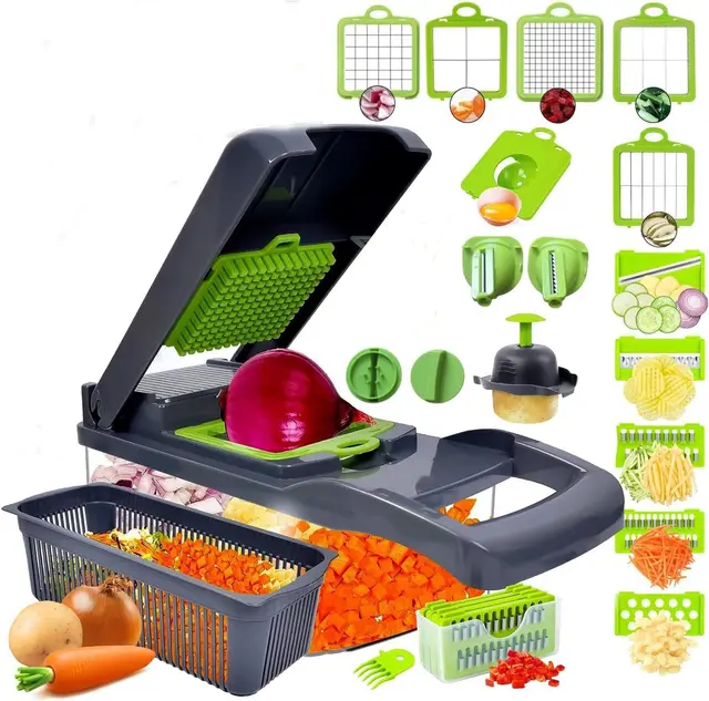 SGAONSN SCQ02 Mandolina Picadora de Verduras 22 en 1