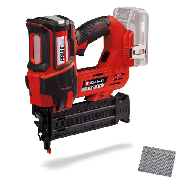 Einhell Profesional Clavadora con baterías FIXETTO 18/50 N Power X-Change (18V, 60 tiro/min, máx. 50 mm de longitud de clavo, tiro individual/en serie, incl. 500 clavos, sin batería)