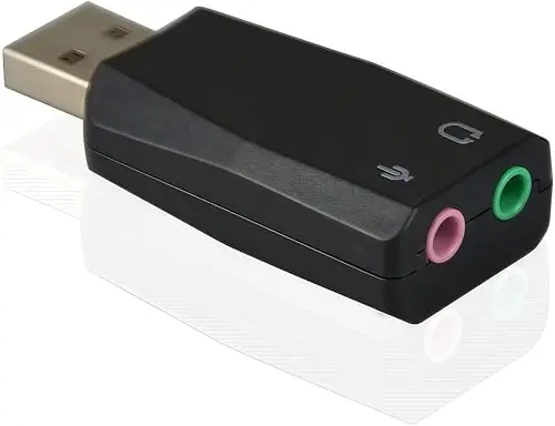 Adaptador de Audio estéreo 3D USB Externo con Altavoz de 3,5 mm, Auriculares, micrófono, Tarjeta de Sonido USB, instalación sin Controlador para Win Mac OS Linux PS4