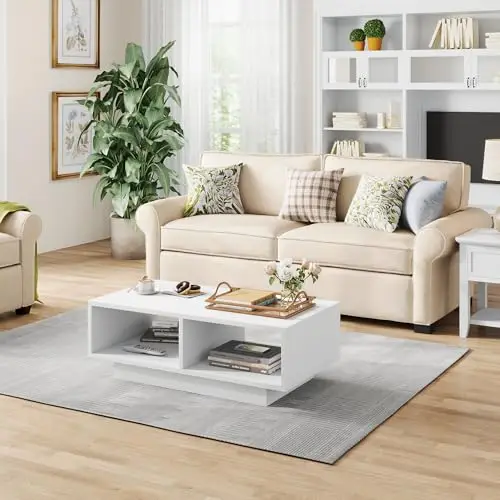 showha mesa centro rectangular blanca