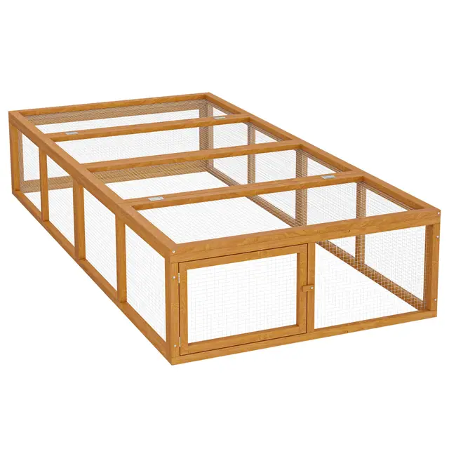 wiltec conejera grande de madera