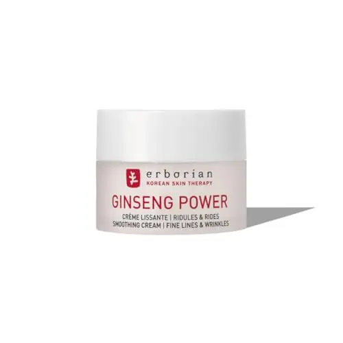 Erborian - Ginseng Power - Crema Facial Alisadora Anti-Edad - Lucha contra las Arrugas y Líneas de Expresión - Cuidado Facial - Cosmética Coreana - 15ml