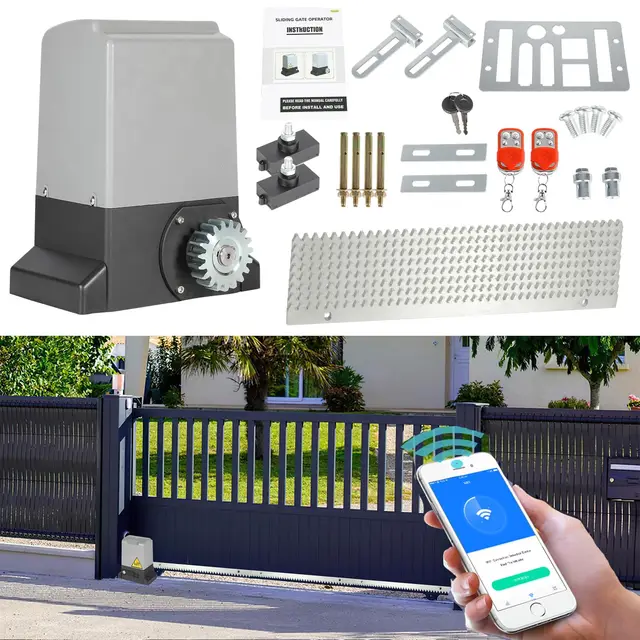 fiqops 370w motor puerta corredera