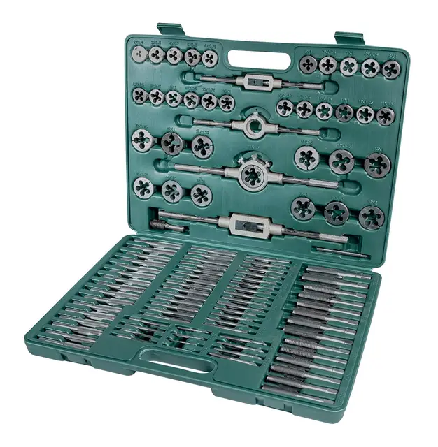 Mannesmann M53255, Juego de herramientas para roscar, 110 Piezas