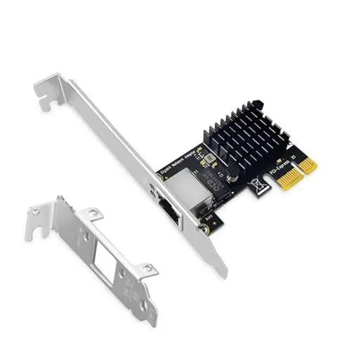 Tarjeta de Red, RTL8111G Tarjeta de Red Gigabit Ethernet PCI Express, 10/100/1000 Mbps Full Duplex, con Puerto RJ45, Compatible con Windows 10/8/7/Vista/XP, Ideal para PCs y Servidores