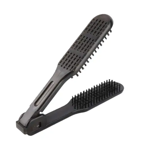 Cepillo Para Planchar Cabello Herramientas Para Peinar la Barba Cepillo Para Alisar el Cabello Cepillo Para Alisar el Cabello Antiestático de Doble Cara Cepillo Para Alisar el