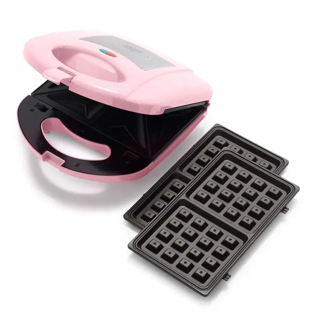 GreenChef Plancha Multifuncional Cerámica 3 en 1 Rosa