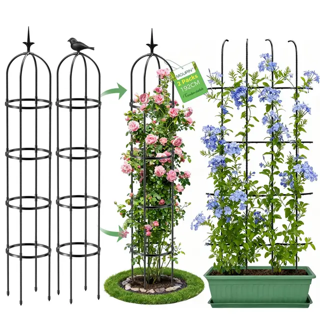 mqupin obelisco jardín 192cm 2 uds