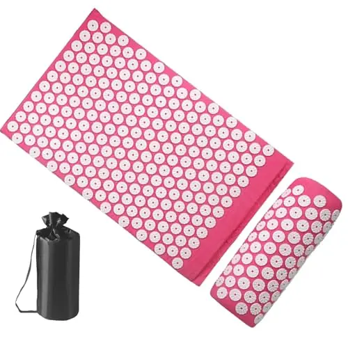 Estera Con Pinchos - Estera De Acupuntura | Almohadilla De Acupresión | Juego De Masaje Con Almohadilla De Meditación Con Almohada | Alfombrillas Traseras A Presión | Juego De Esterillas De Masaje | A