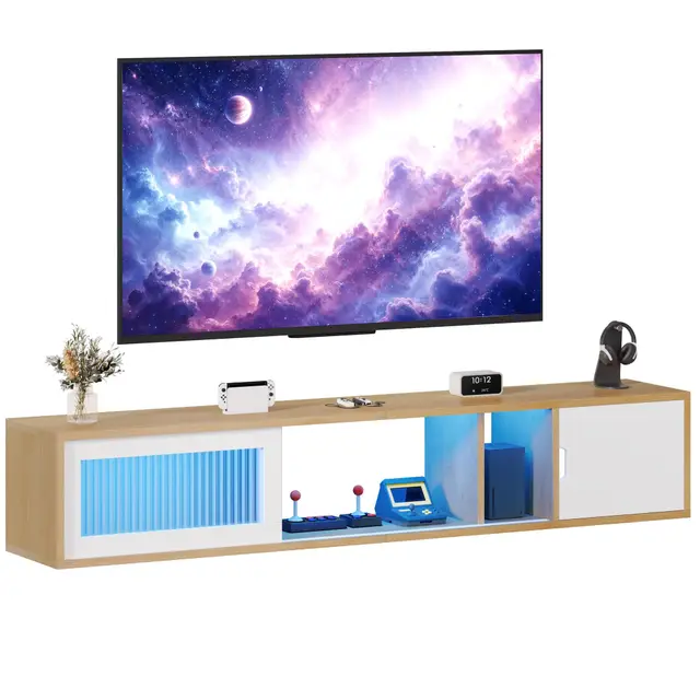 yitahome mueble tv flotante 148 cm con
