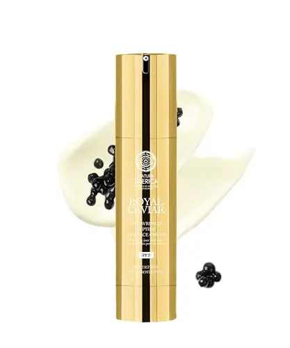 Natura Siberica Royal Caviar - Crema de Día Facial Antiarrugas con Péptidos SPF 20 | Crema Reafirmante Facial para Piel Madura | Hidratación Profunda, Elasticidad y Firmeza | 50 ml