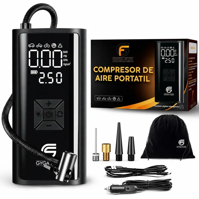 gygaflex compresor aire portátil 150 psi