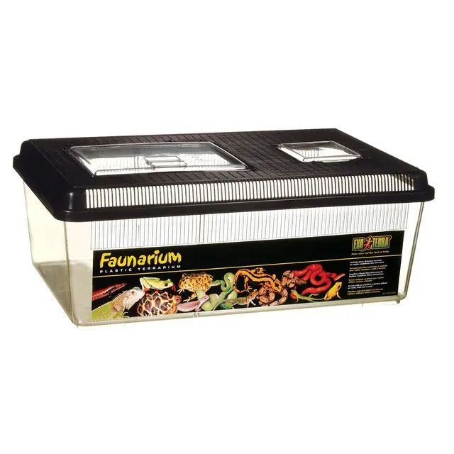 Exo Terra - Faunarium, Terrario multiusos para reptiles / anfibios, multicolor, 45,7 cm x 30,5 cm x 16,5 cm
