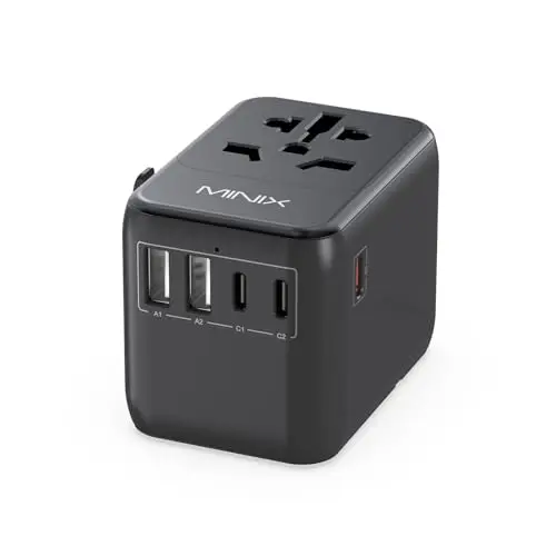 minix 651dc pro adaptador viaje 6-en-1